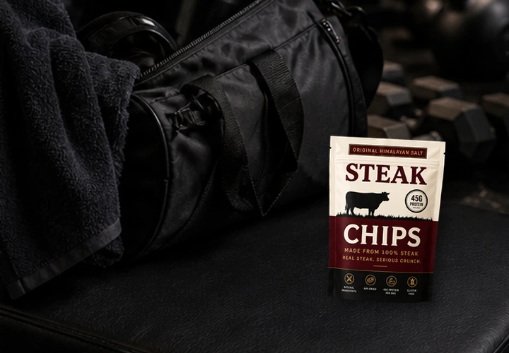 Gym bag with Steak Chips